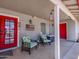 Cozy porch area with comfortable seating and charming decor, creating a welcoming space at 25829 S Mandarin Dr, Queen Creek, AZ 85142