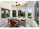 Cozy breakfast nook with a bay window offering views of the backyard at 3581 W Ironwood Dr, Chandler, AZ 85226