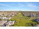 Aerial view of the community highlighting the expansive green spaces, neighborhood parks, and residential homes at 3929 E Bloomfield Pkwy, Gilbert, AZ 85296