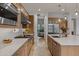 Bright kitchen with modern appliances and a kitchen island with a sink at 3929 E Bloomfield Pkwy, Gilbert, AZ 85296