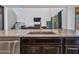 Kitchen with granite countertops and stainless steel sink at 4132 W Tunnel Mine Rd, New River, AZ 85087