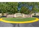 Stone community sign with beautiful landscaping welcomes you to Highland Groves at Morrison Ranch at 4366 E Lexington Ave, Gilbert, AZ 85234