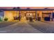 Covered outdoor patio perfect for entertaining with string lights at 5402 E Larkspur Dr, Scottsdale, AZ 85254