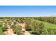 Aerial view of community park with playground, baseball field and lots of green space at 8943 N 80Th Pl, Scottsdale, AZ 85258