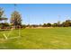 Well-maintained soccer field with goalpost and lush green grass in a community park at 8943 N 80Th Pl, Scottsdale, AZ 85258