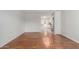 Bright living space with wood floors, open floor plan and access to the kitchen at 100 E Geneva Dr, Tempe, AZ 85282