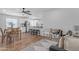 Inviting living room connected to a modern kitchen and dining area at 1511 E Harmony Ave, Mesa, AZ 85204