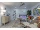 Cozy living room with a modern fireplace, comfortable seating, and stylish decor at 1539 W Puget Ave, Phoenix, AZ 85021