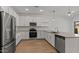 Modern kitchen featuring stainless steel appliances and ample countertop space at 23404 W Burton Ave, Buckeye, AZ 85326