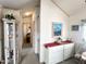 Hallway featuring a glass display cabinet and connecting to a bedroom at 272 S Cinnabar Dr, Apache Junction, AZ 85119