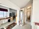 Neutral hallway featuring a built-in display cabinet that opens into the living room at 272 S Cinnabar Dr, Apache Junction, AZ 85119