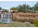 Picturesque view of the Vistancia community entrance with water feature at 29798 N 121St Dr, Peoria, AZ 85383
