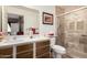 Well-maintained bathroom with vanity, tiled shower, and neutral color palette for a spa-like feel at 3830 E Lakewood Pkwy # 1057, Phoenix, AZ 85048