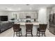 Well-equipped kitchen featuring stainless steel appliances, a center island with barstool seating, and sleek cabinetry at 4701 S Siphon Draw Rd, Apache Junction, AZ 85119