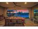 Outdoor dining area with desert views, hardwood floors, seating for 6 and desert landscaping at 6320 E Gloria Ln, Cave Creek, AZ 85331