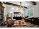 Well-lit office area has hardwood floors, modern decor, and ample space at 6320 E Gloria Ln, Cave Creek, AZ 85331