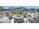 Backyard patio with fire pit and comfortable seating at 6320 E Gloria Ln, Cave Creek, AZ 85331