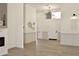 Bright and airy entryway featuring modern light fixtures and stylish wall decor elements at 6931 E Teton Cir, Mesa, AZ 85207