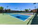 Well-maintained pickleball courts with bright blue and green surfaces, ready for play at 7475 E Gainey Ranch Rd # 4, Scottsdale, AZ 85258