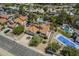 Home featuring a tile roof, well-manicured landscaping, private pool, and sports court at 12537 N 76Th Pl, Scottsdale, AZ 85260