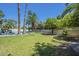 Spacious backyard with pool access, palm trees, and green grass at 12537 N 76Th Pl, Scottsdale, AZ 85260