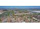 Wide aerial view of the neighborhood with commercial and office buildings in the distance at 1526 W Huntington Dr, Tempe, AZ 85282