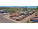 An aerial view of a single-Gathering home showcasing its yard and neighborhood setting at 1526 W Huntington Dr, Tempe, AZ 85282
