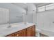 Bathroom with double sink vanity and separate tub and shower at 15564 W Mescal St, Surprise, AZ 85379