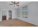 Bedroom with closet and windows, providing storage and light, creates a comfortable and functional space at 15564 W Mescal St, Surprise, AZ 85379