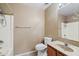 Bright bathroom with a walk-in shower and vanity at 3027 W Red Fox Rd, Phoenix, AZ 85083