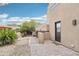 Outdoor oasis with a backyard patio area, desert landscaping, and scenic views at 38953 N 57Th Pl, Cave Creek, AZ 85331