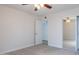 Neutral bedroom featuring plush carpeting and mirrored closet doors, providing ample storage space at 4206 N 38Th St # 1, Phoenix, AZ 85018