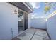 The home features a large patio space with block privacy fencing, and a sliding glass door at 4206 N 38Th St # 1, Phoenix, AZ 85018