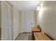 Inviting entryway with neutral walls, tile flooring, and a spacious closet for storage at 4549 W Mclellan Rd, Glendale, AZ 85301