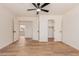 Light bedroom features neutral paint, wood-look floors, and plenty of closet space at 4640 W Gail Dr, Chandler, AZ 85226