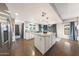 Modern kitchen featuring an island, stainless steel appliances, and ample counter space at 6101 W Grandview Rd, Glendale, AZ 85306
