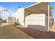 Exterior view of the home with a shed at 7807 E Main St # F36, Mesa, AZ 85207