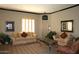 Cozy living room with carpeting and tan sofas at 14000 N 94Th St # 1031, Scottsdale, AZ 85260