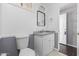 Bright bathroom with granite countertop vanity and clean, updated fixtures at 1654 S 77Th St, Mesa, AZ 85209