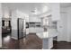 Open kitchen design with granite countertops, stainless appliances and adjacent living area at 1654 S 77Th St, Mesa, AZ 85209