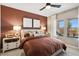 Comfortable bedroom with views and stylish decor at 23417 W Burton Ave, Buckeye, AZ 85326