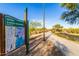 Trail marker sign for Sunrise Mountain Preserve with map and trail details at 26853 N 89Th Dr, Peoria, AZ 85383