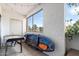 Enclosed balcony featuring an area for recreation and views of the outdoor landscape at 540 N May -- # 2110, Mesa, AZ 85201
