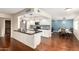 Modern kitchen featuring dark countertops and stainless steel appliances at 5926 S Newberry Rd, Tempe, AZ 85283