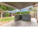 Covered patio features a built-in slate bar and grill perfect for outdoor entertaining at 5926 S Newberry Rd, Tempe, AZ 85283