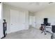 Spacious bedroom with lots of light and neutral tones featuring a closet, ceiling fan, and modern fixtures at 8830 S 20Th S Pl, Phoenix, AZ 85042