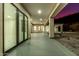 Covered patio featuring recessed lighting and glass doors that open to the backyard at 9357 W Canyon Verde Dr, Casa Grande, AZ 85194