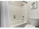 Bright bathroom with a shower and toilet at 9825 E Gary St, Mesa, AZ 85207