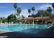 Large community swimming pool with lap lanes, lounge chairs, and shaded areas for residents to enjoy at 1010 N Osprey Ct, Gilbert, AZ 85234