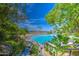 Stunning pool with a beach entry and lush landscaping offering a serene retreat for relaxation and enjoyment at 1010 N Osprey Ct, Gilbert, AZ 85234